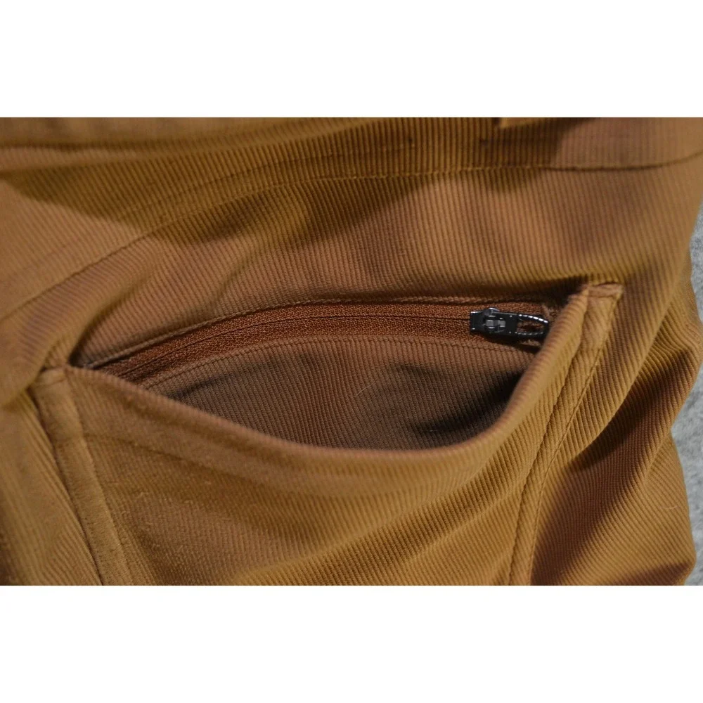 Lululemon Crop Pant Mens Sz 33 (33x30) Copper Brown ABC Relaxed Fit Cord Stretch